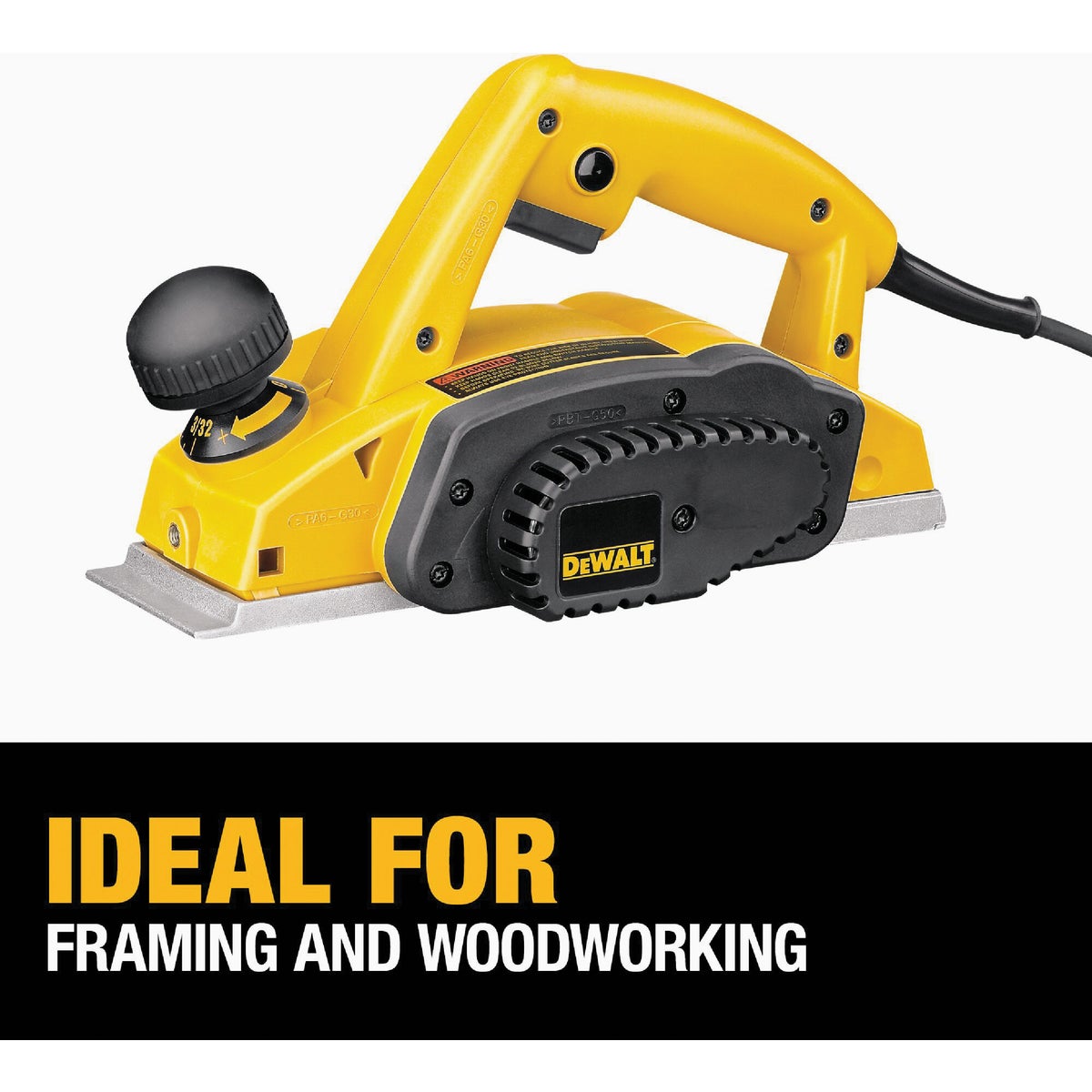 DEWALT 7A 3-1/4 In. x 3/32 In. Depth Planer Image 4