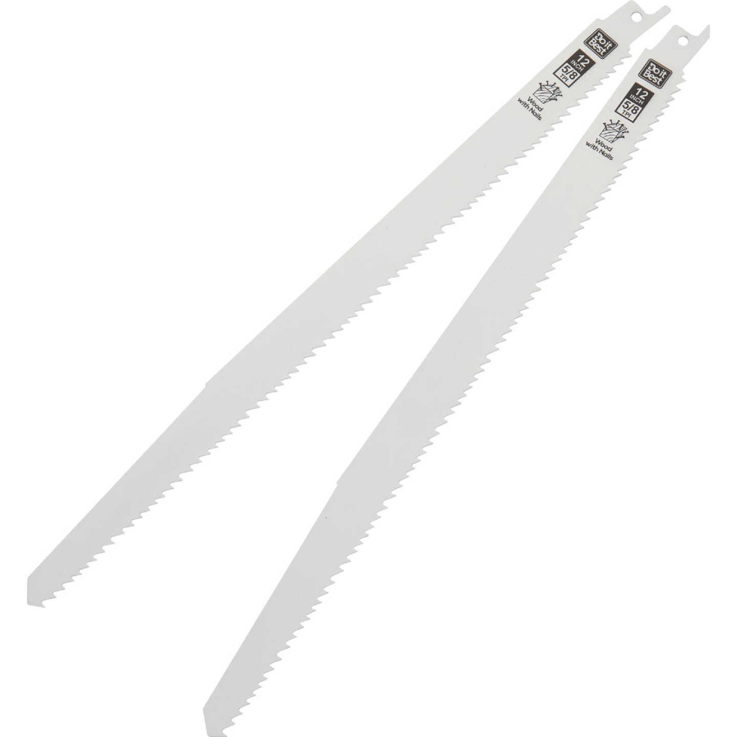 Do it Best 12 In. 5/8 TPI Bi-Metal Nail-Embedded Wood Reciprocating Saw Blade (2-Pack) Image 2