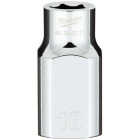Milwaukee 1/2 In. Drive 10 mm 6-Point Shallow Metric Socket with FOUR FLAT Sides Image 1