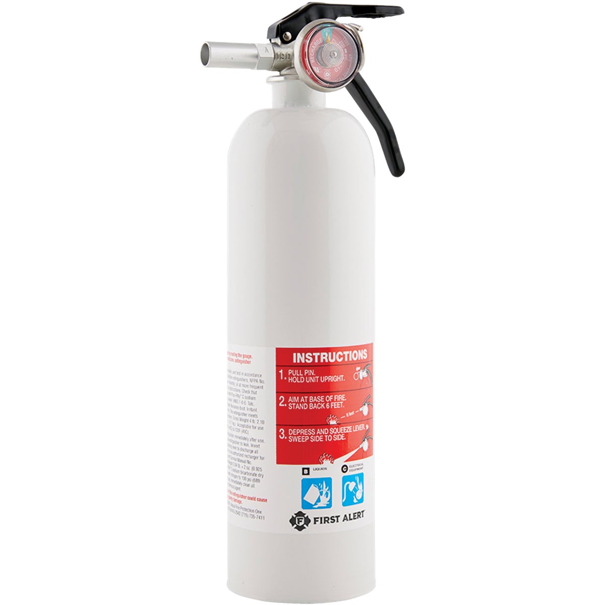 First Alert 5-B:C Rechargeable Recreation Fire Extinguisher Image 4