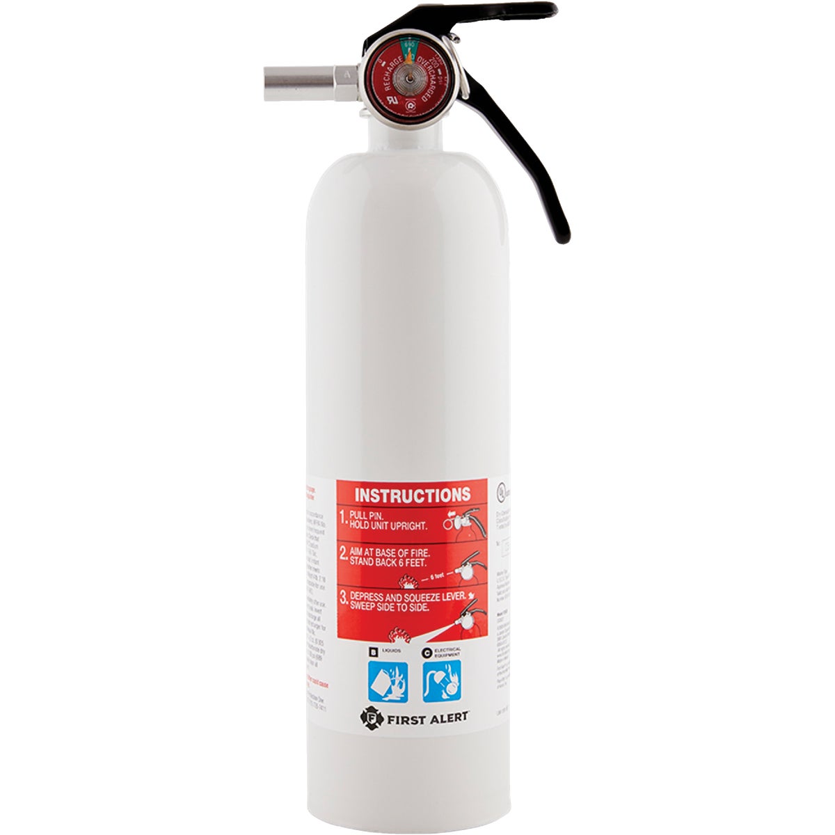 First Alert 5-B:C Rechargeable Recreation Fire Extinguisher Image 2