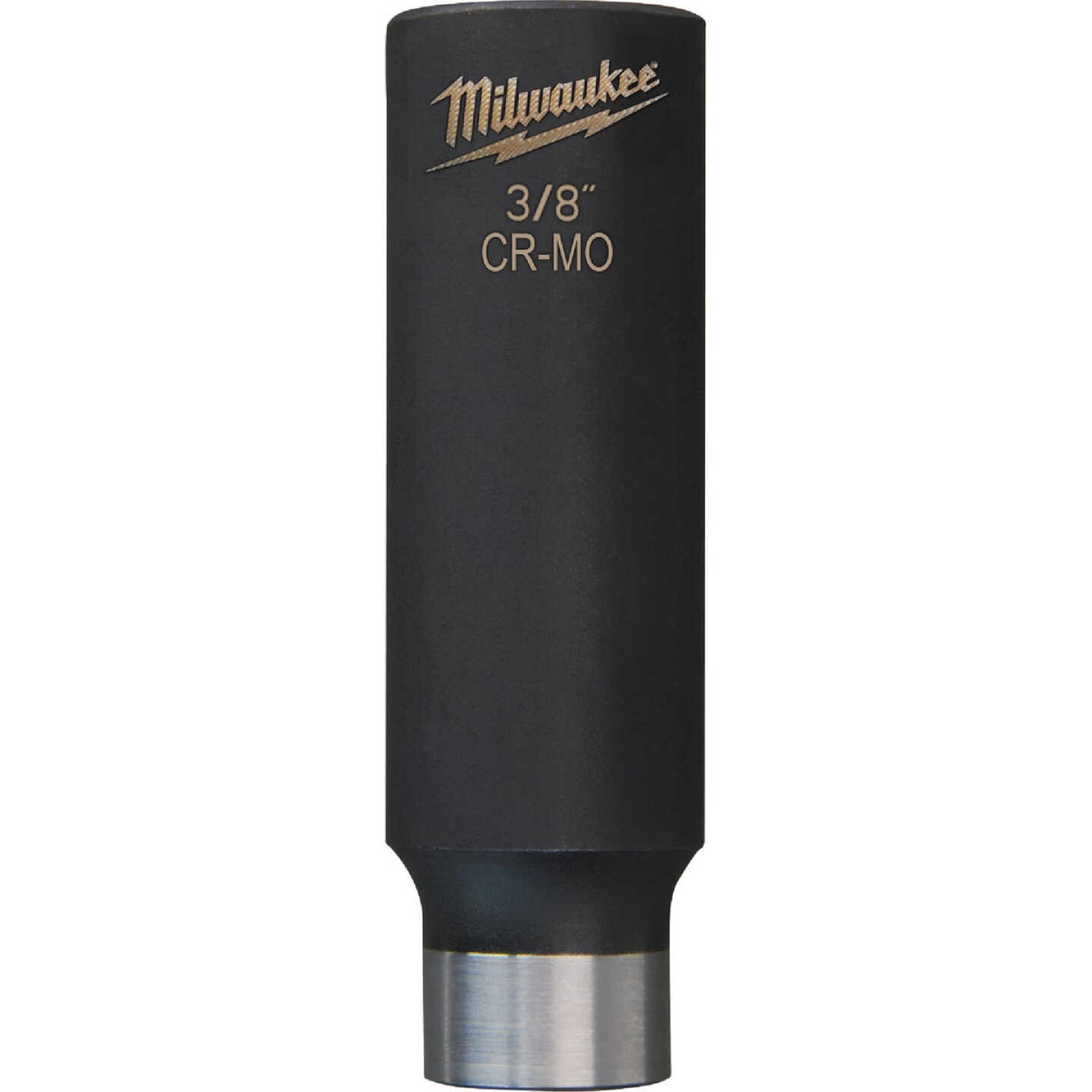 Milwaukee SHOCKWAVE 3/8 In. Drive 7/16 In. 6-Point Deep Standard Impact Socket Image 1
