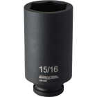 Channellock 3/8 In. Drive 15/16 In. 6-Point Deep Standard Impact Socket Image 1