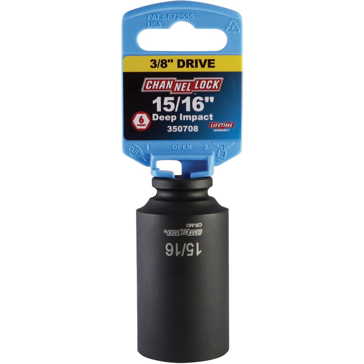Channellock 3/8 In. Drive 15/16 In. 6-Point Deep Standard Impact Socket Image 2