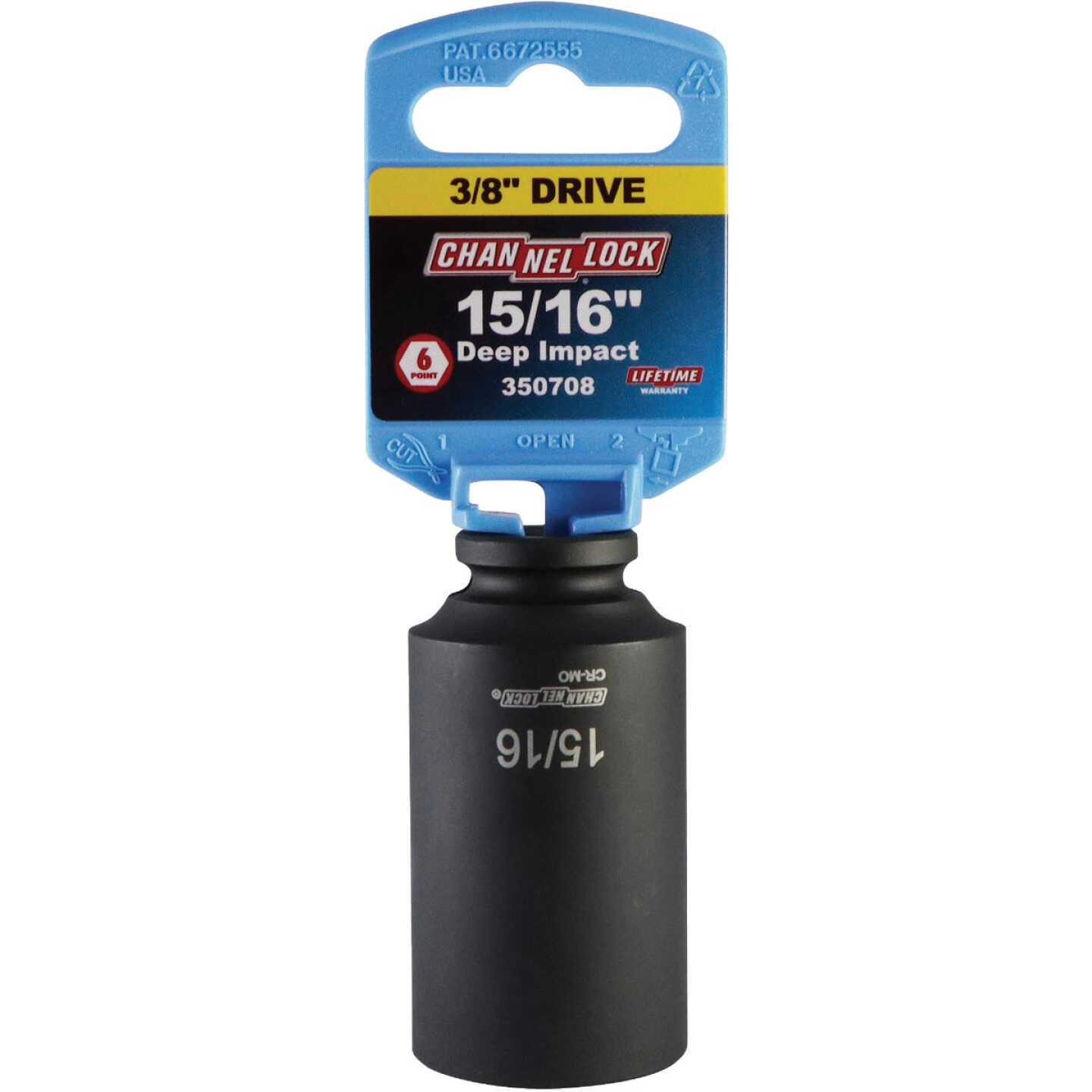 Channellock 3/8 In. Drive 15/16 In. 6-Point Deep Standard Impact Socket Image 2
