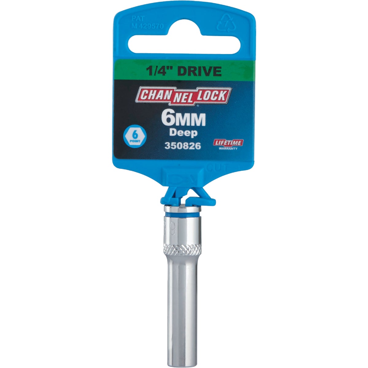 Channellock 1/4 In. Drive 6 mm 6-Point Deep Metric Socket Image 2