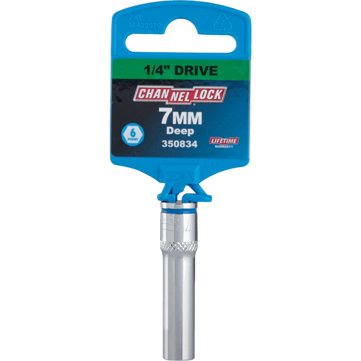 Channellock 1/4 In. Drive 7 mm 6-Point Deep Metric Socket Image 2
