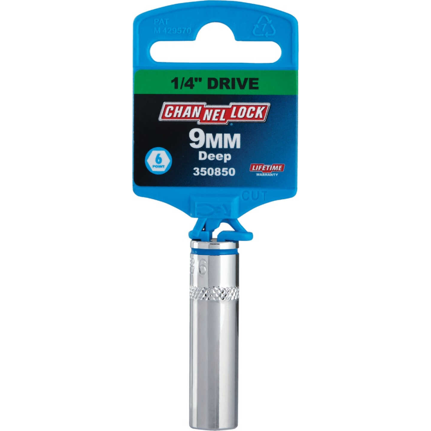 Channellock 1/4 In. Drive 9 mm 6-Point Deep Metric Socket Image 2