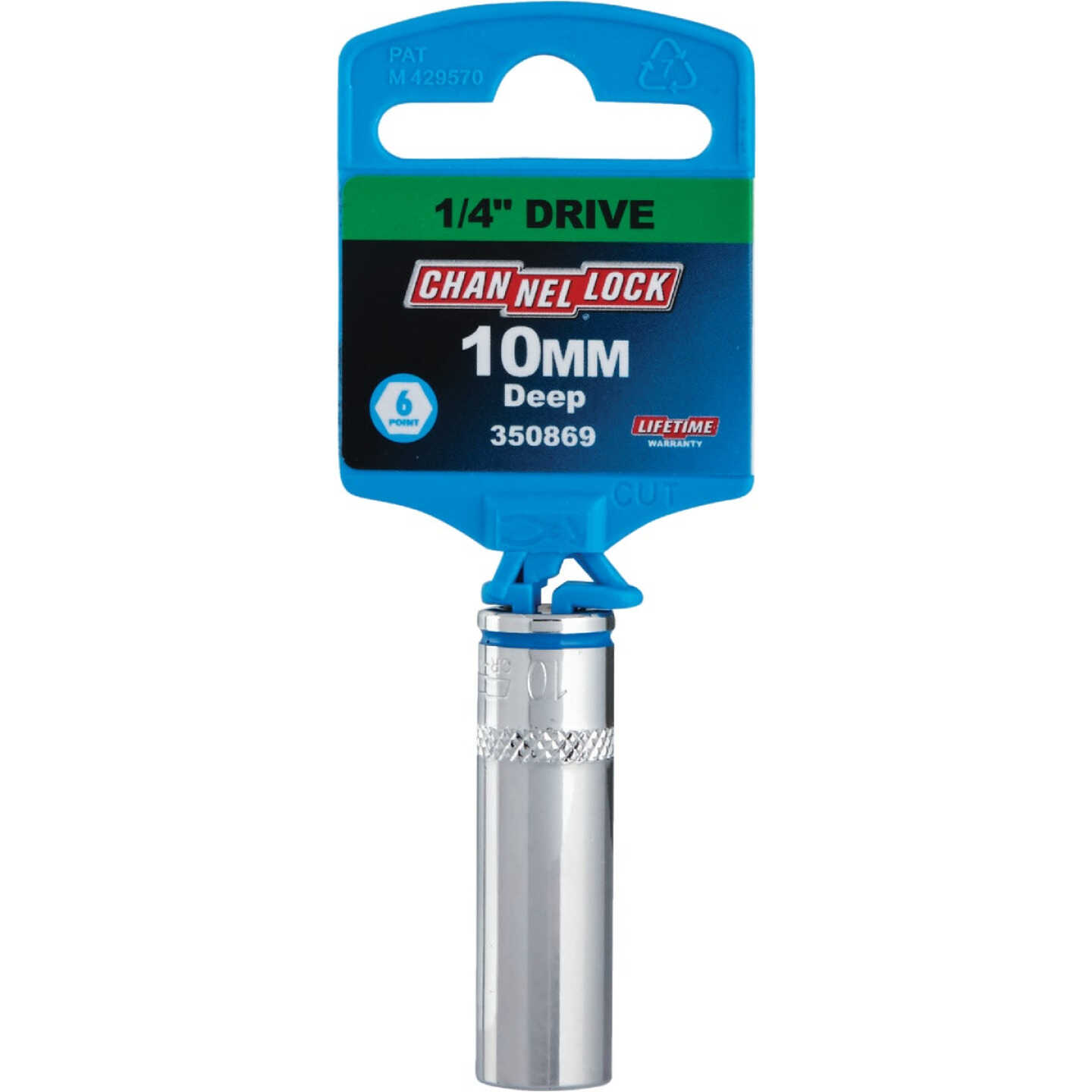 Channellock 1/4 In. Drive 10 mm 6-Point Deep Metric Socket Image 2