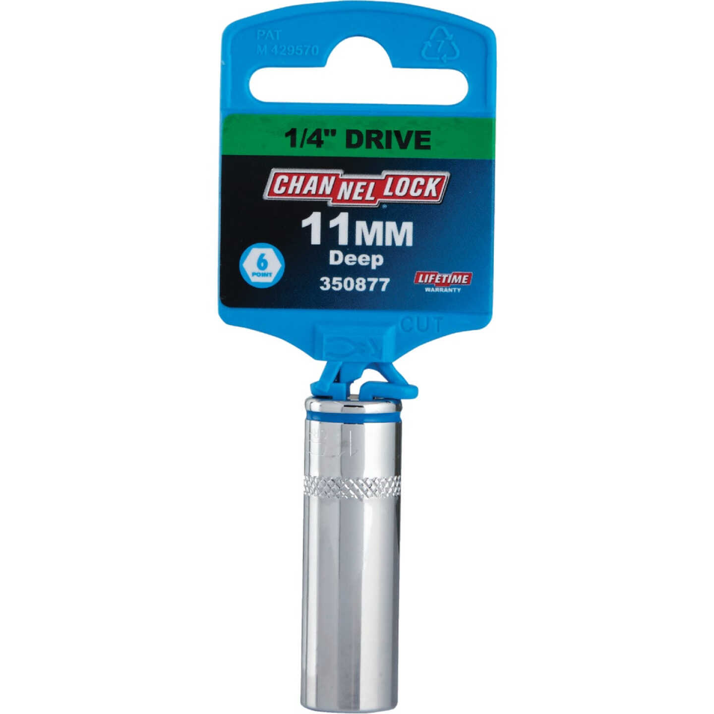 Channellock 1/4 In. Drive 11 mm 6-Point Deep Metric Socket Image 2