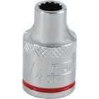 Channellock 3/8 In. Drive 1/4 In. 12-Point Shallow Standard Socket Image 1