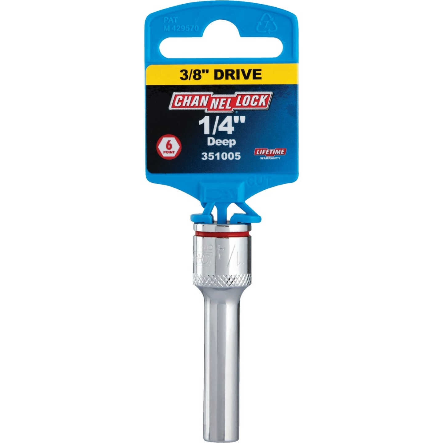 Channellock 3/8 In. Drive 1/4 In. 6-Point Deep Standard Socket Image 2