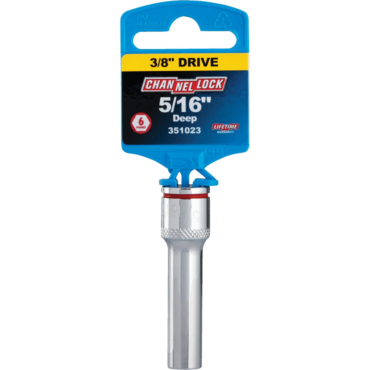Channellock 3/8 In. Drive 5/16 In. 6-Point Deep Standard Socket Image 2