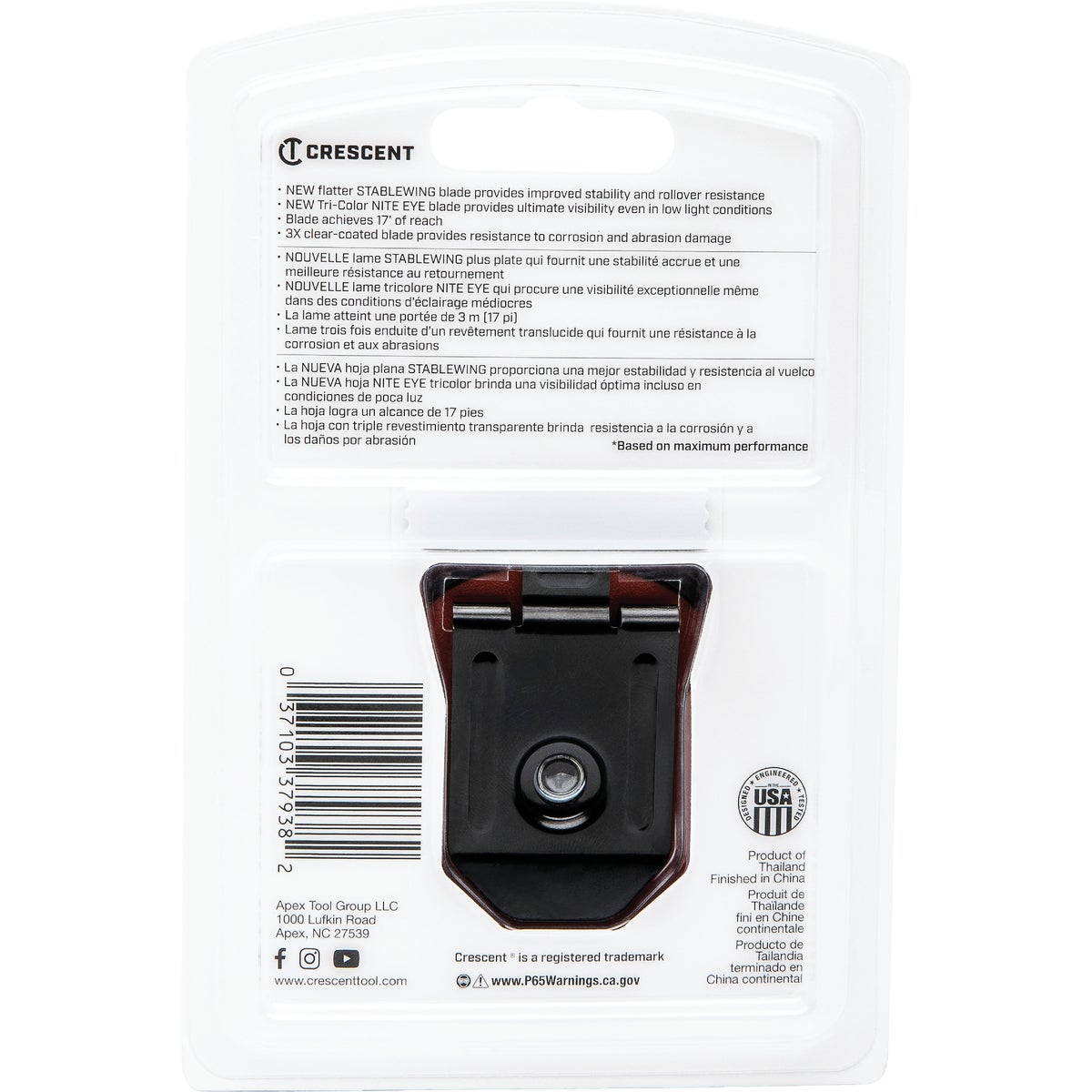 Crescent Lufkin Shockforce Nite Eye G2 1-1/4 In. x 25 Ft. Magnetic Tape Measure Image 3