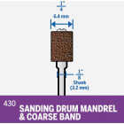 Dremel 1/4 In. Drum Sander Mandrel Image 3