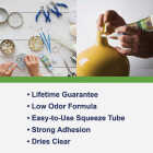 GE Specialty Projects Premium Silicone Glue, Clear, 2.8 Oz. Tube Image 4