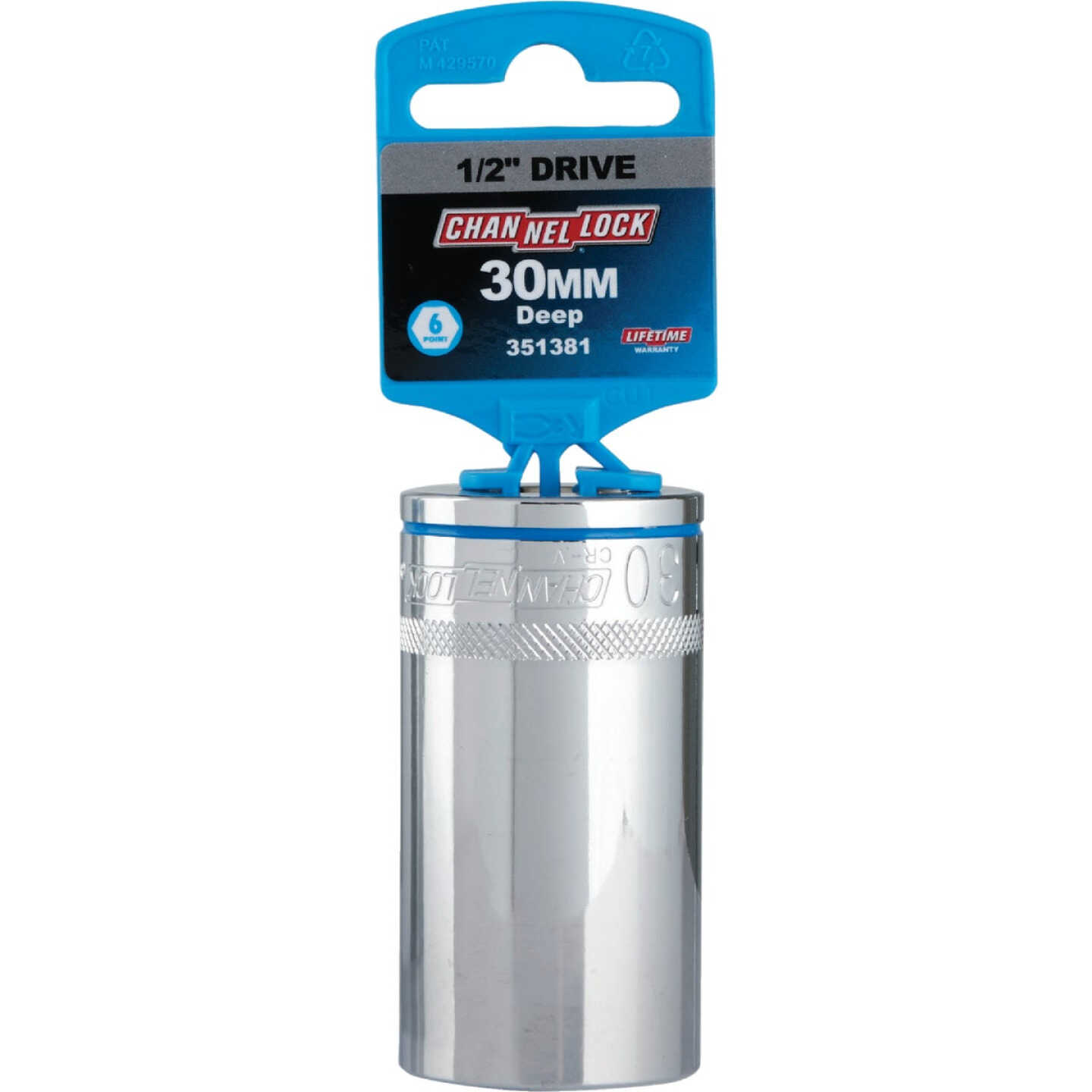 Channellock 1/2 In. Drive 30 mm 6-Point Deep Metric Socket Image 2