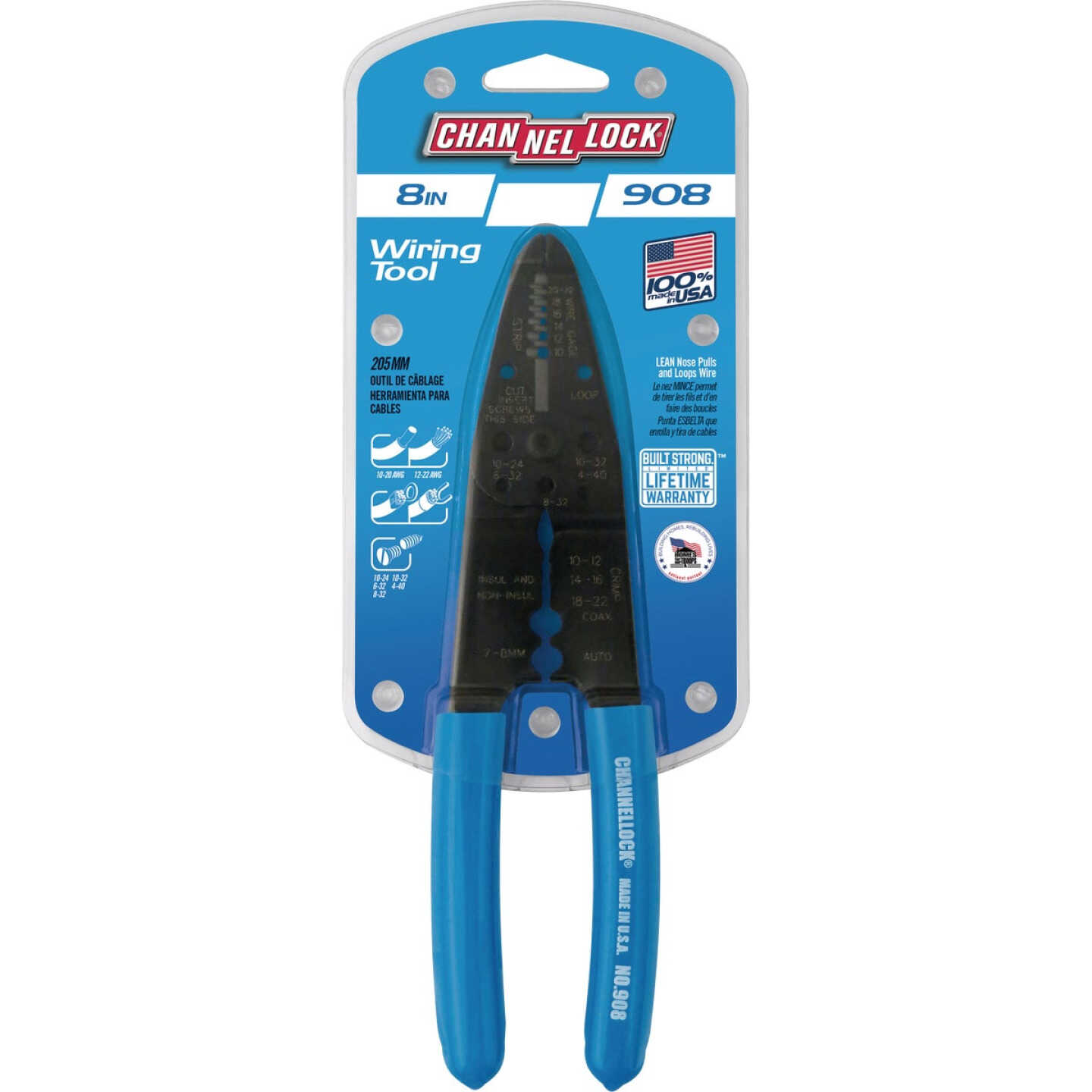 Channellock 8 In. Wire Strippers Image 4