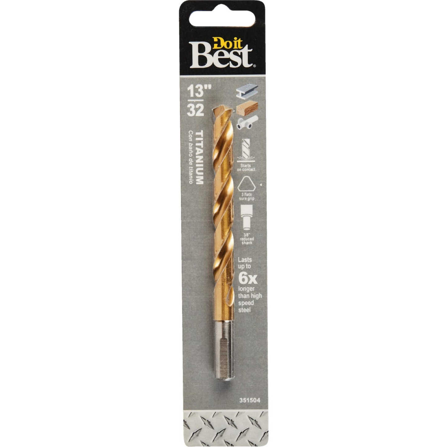 Do it Best 13/32 In. Titanium Drill Bit Image 1