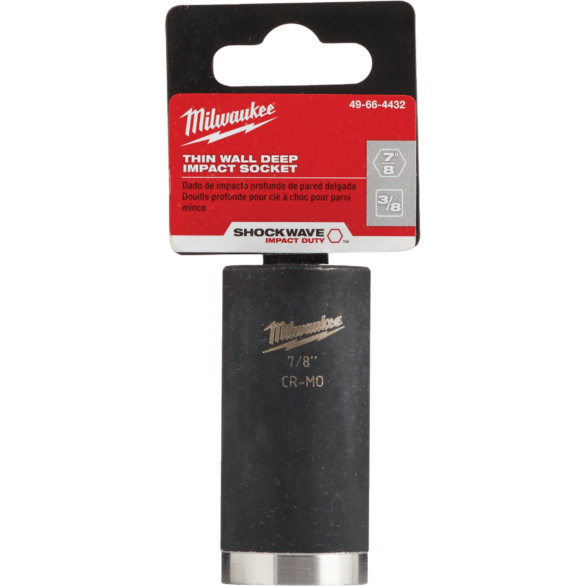 Milwaukee SHOCKWAVE 3/8 In. Drive 7/8 In. 6-Point Deep Standard Impact Socket Image 2