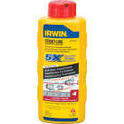 Irwin STRAIT-LINE 6 Oz. Red Permanent Staining 5X Chalk Line Chalk Image 1