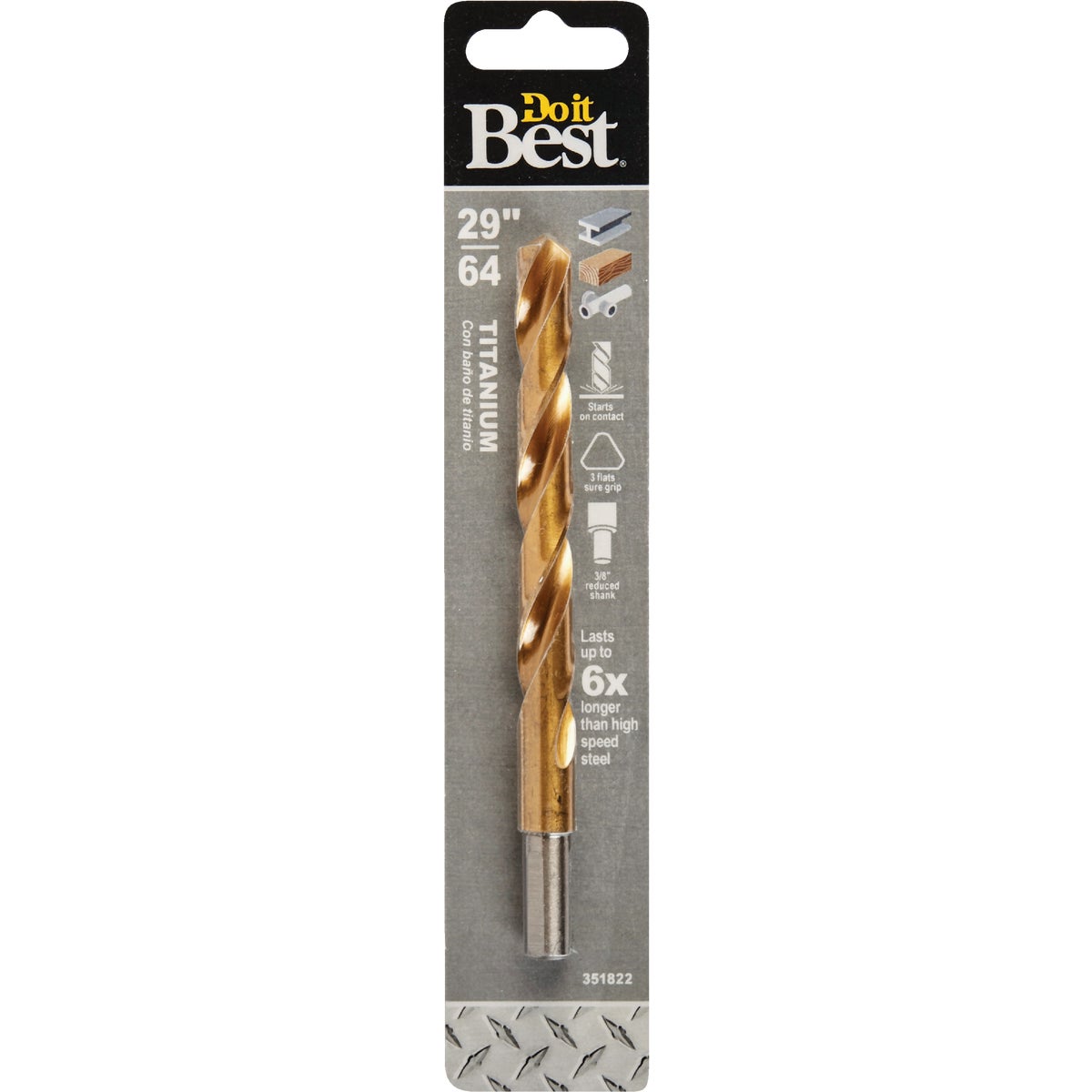 Do it Best 29/64 In. Titanium Drill Bit Image 1