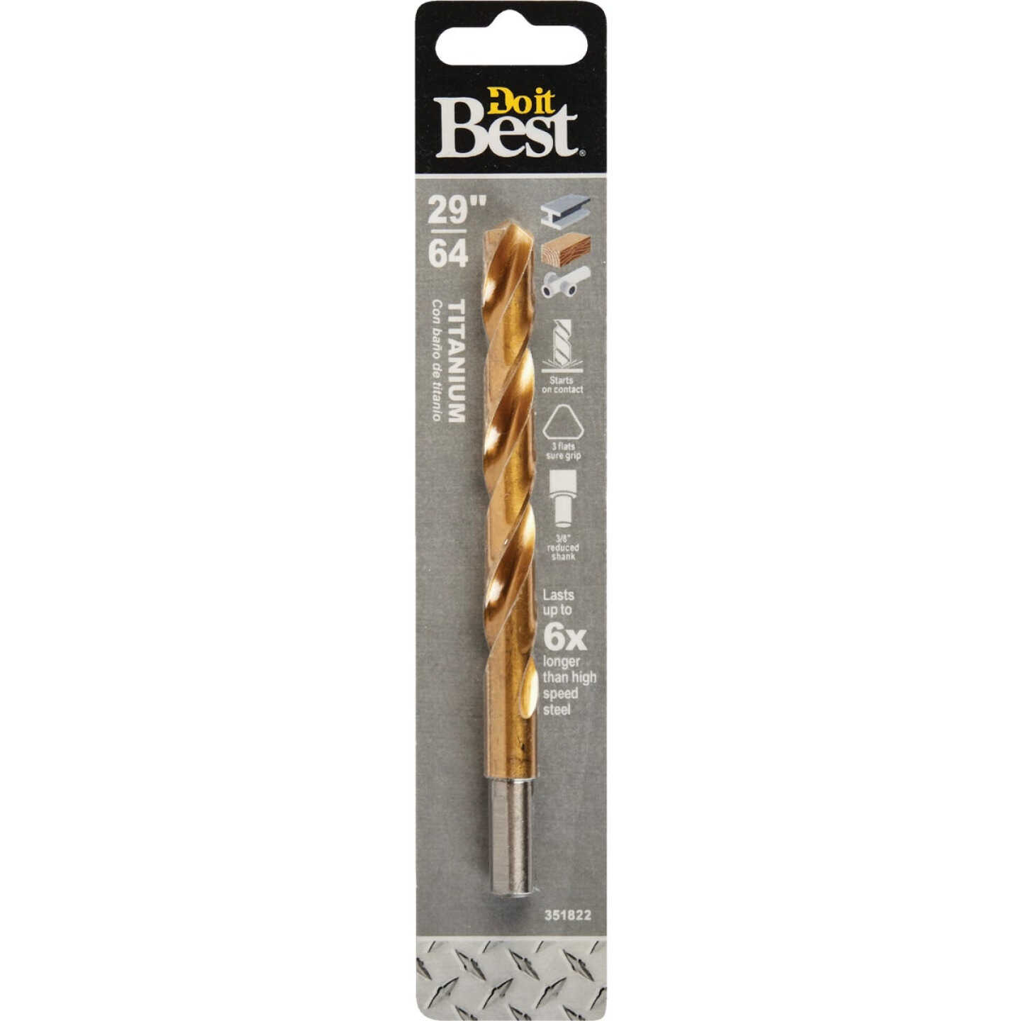 Do it Best 29/64 In. Titanium Drill Bit Image 1