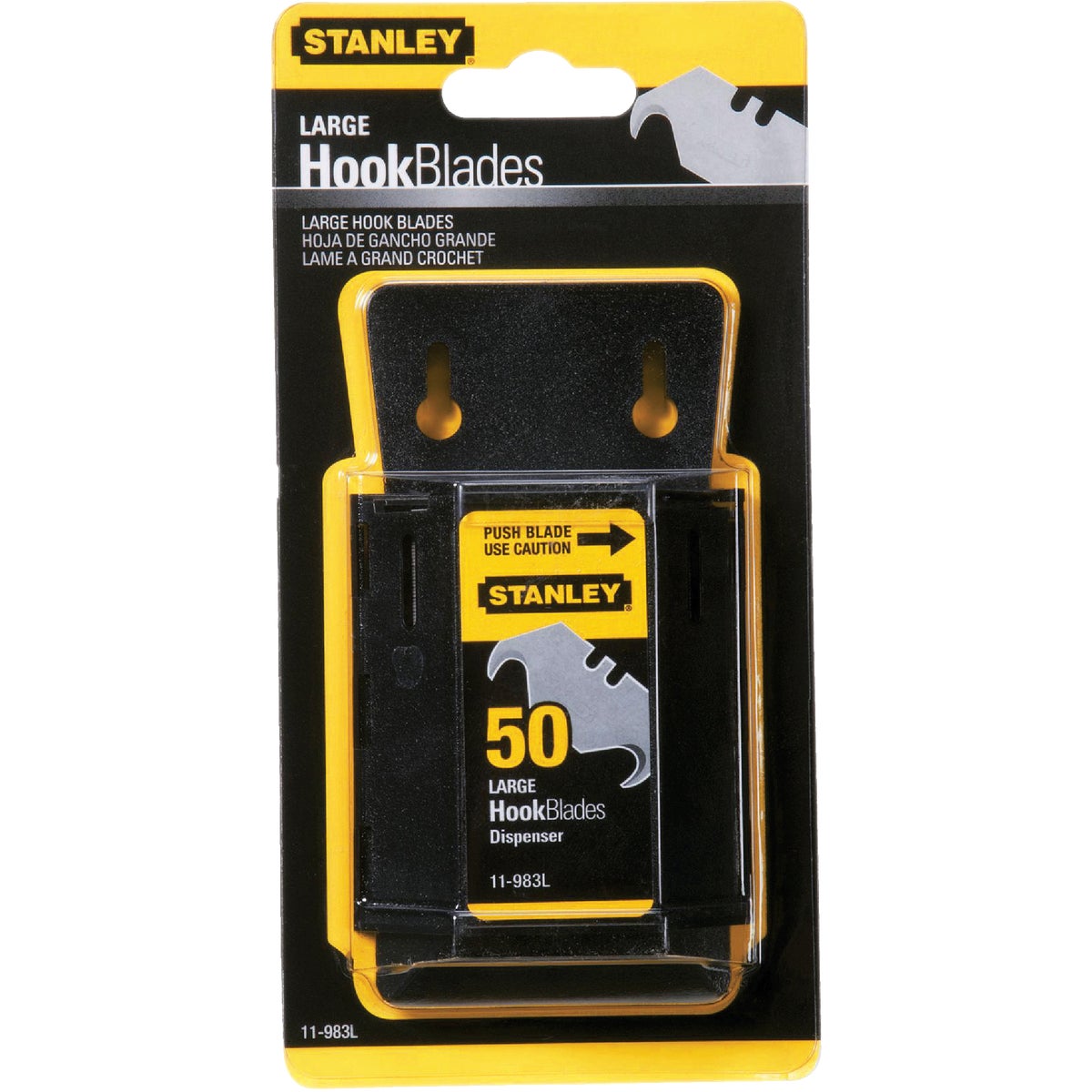 Stanley Large 2-Ended Hook 1-7/8 In. Utility Knife Blade (50-Pack) Image 4