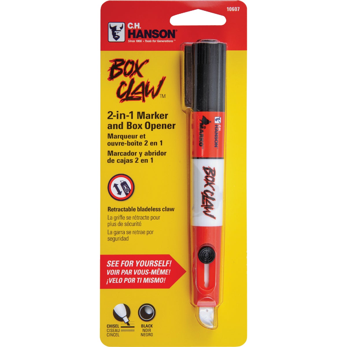 C.H. Hanson Box Claw-2-In-1 Marker & Box Opener Image 6