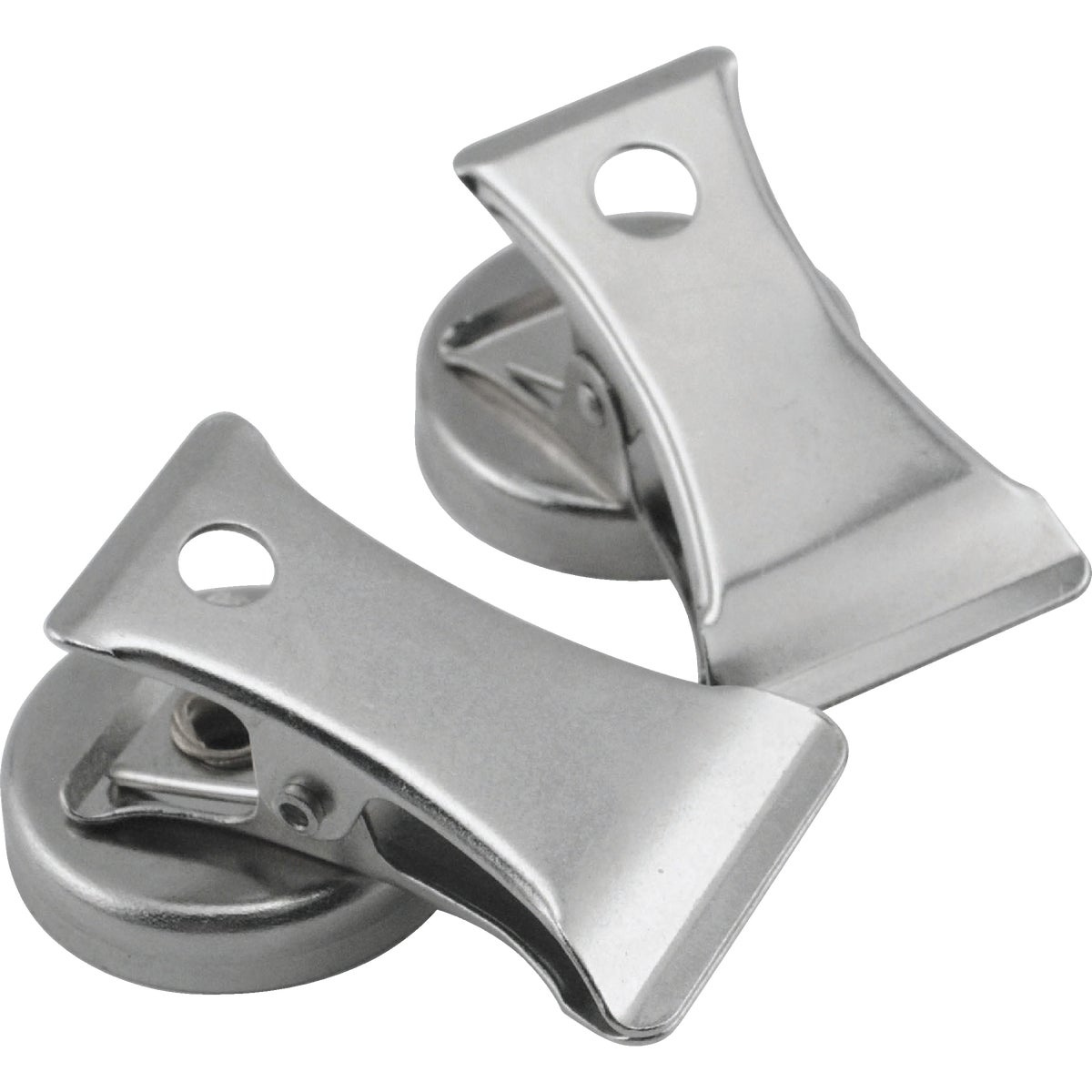 Master Magnetics 1 In. Dia. Chrome Magnetic Note Holder Clip (2-Pack) Image 7