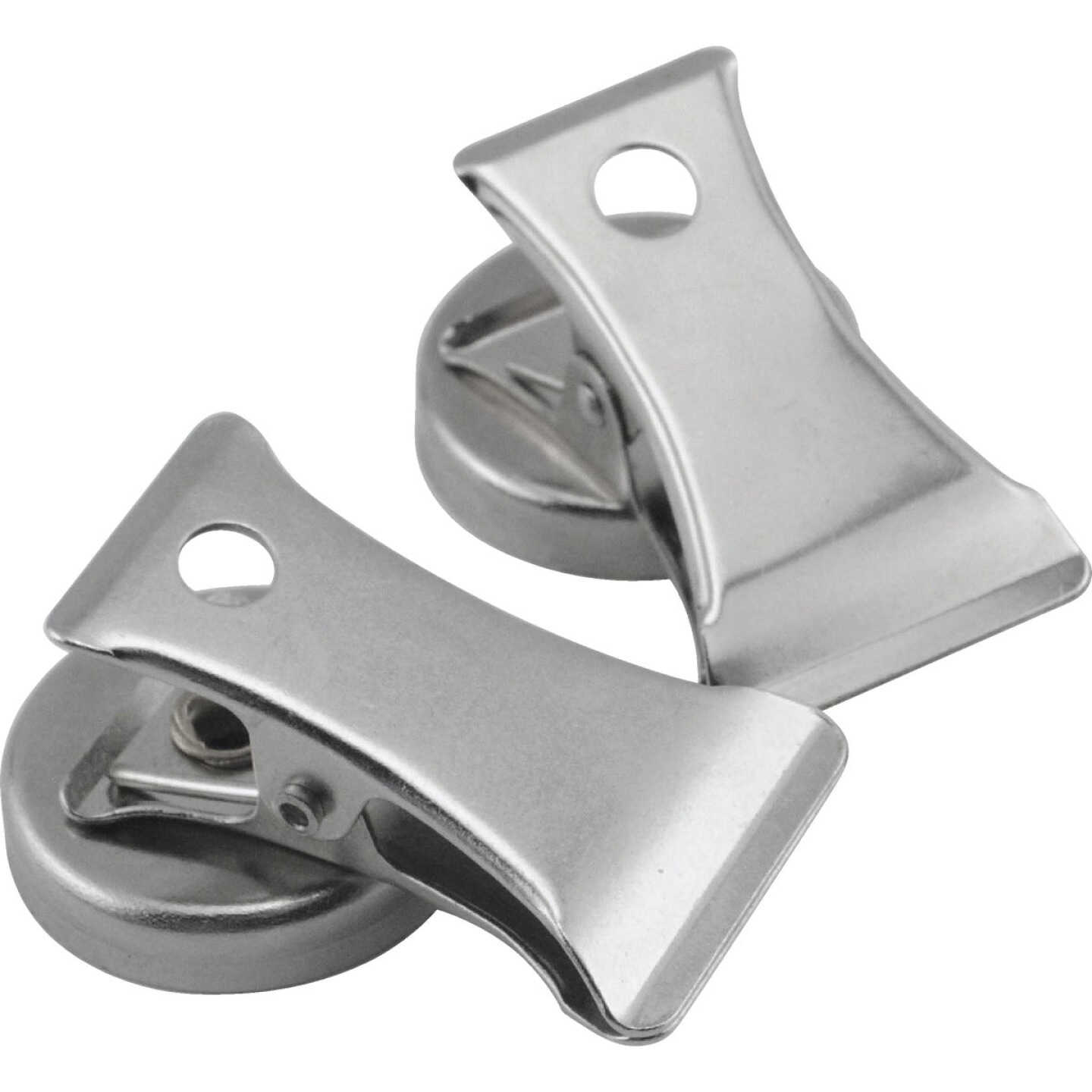 Master Magnetics 1 In. Dia. Chrome Magnetic Note Holder Clip (2-Pack) Image 7