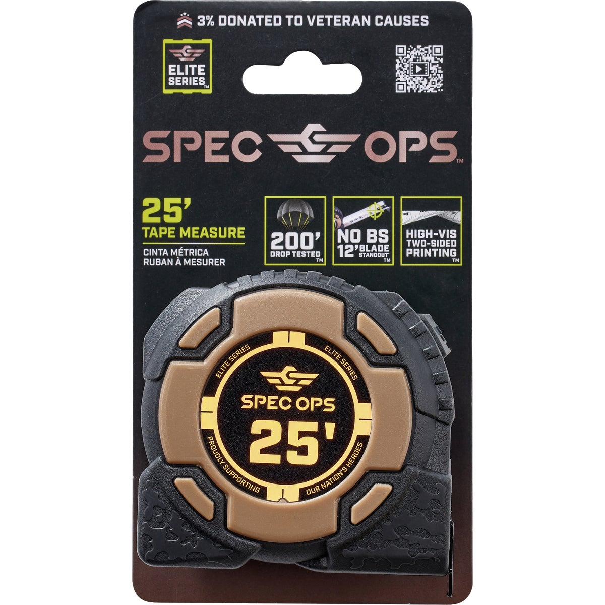 Spec Ops Elite Series 25 Ft. Tape Measure Image 2