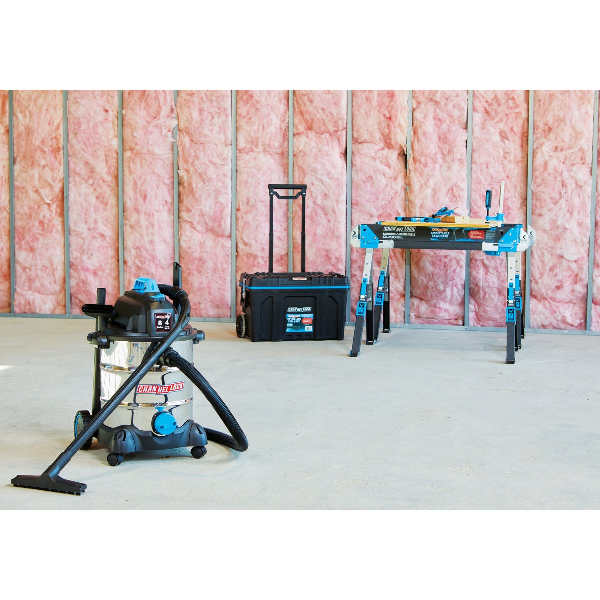 Channellock 8 Gal. 4.0-Peak HP Stainless Steel Wet/Dry Vacuum Image 5