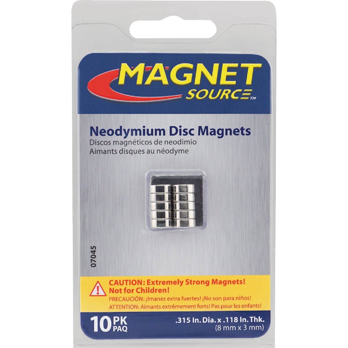 Master Magnetics 0.315 in. Neodymium Disc Magnet (10-Pack) Image 6