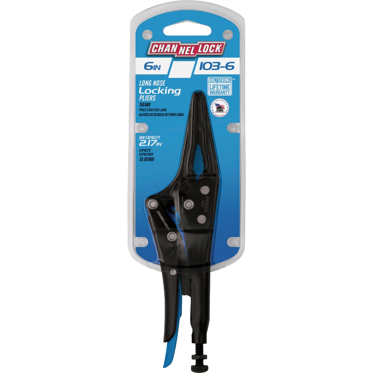 Channellock 6 In. Combination Long Nose Locking Pliers Image 3