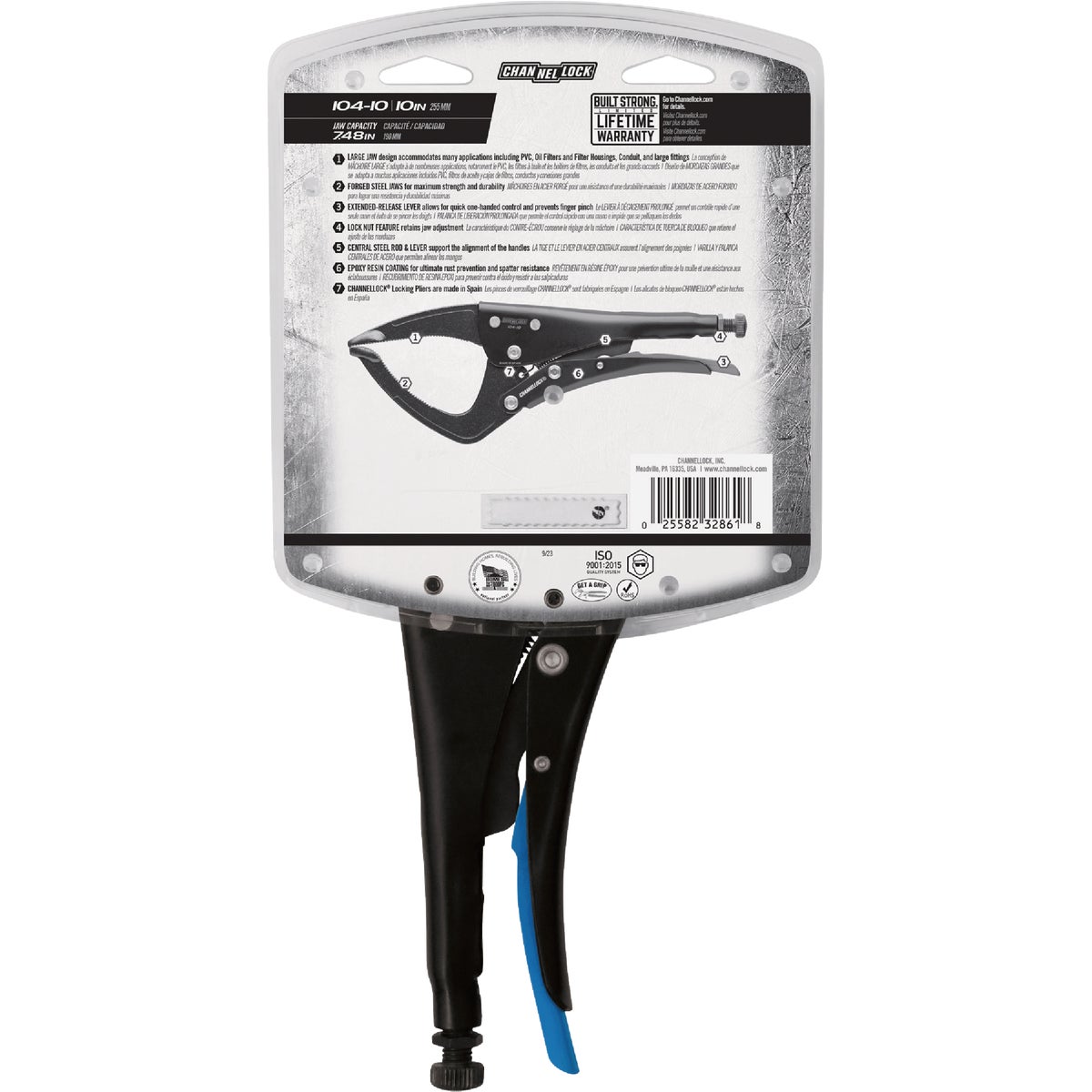 Channellock 10 In. Large Jaw Locking Pliers Image 4