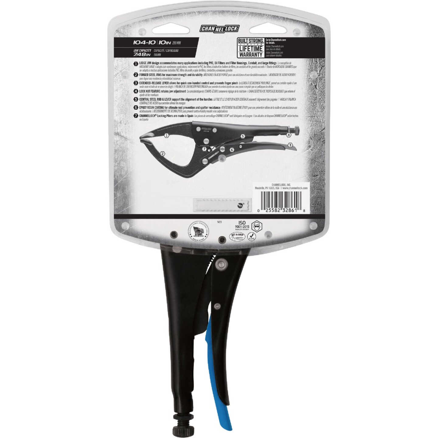 Channellock 10 In. Large Jaw Locking Pliers Image 4