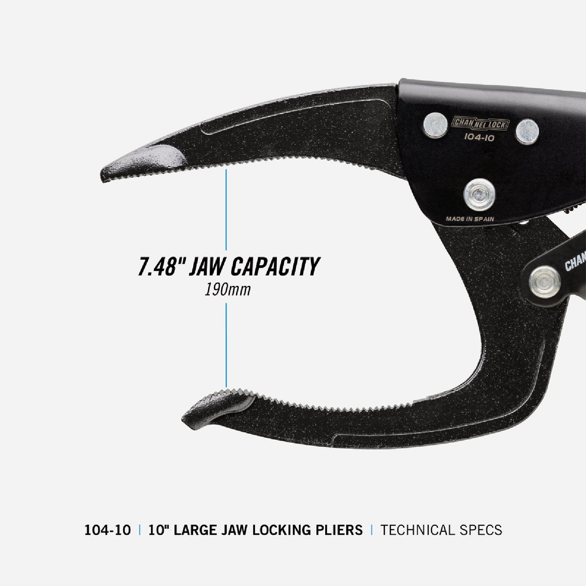 Channellock 10 In. Large Jaw Locking Pliers Image 2