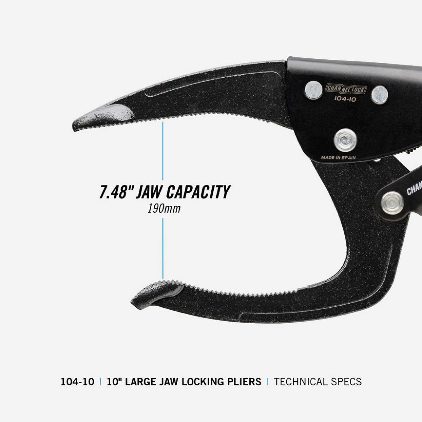 Channellock 10 In. Large Jaw Locking Pliers Image 2