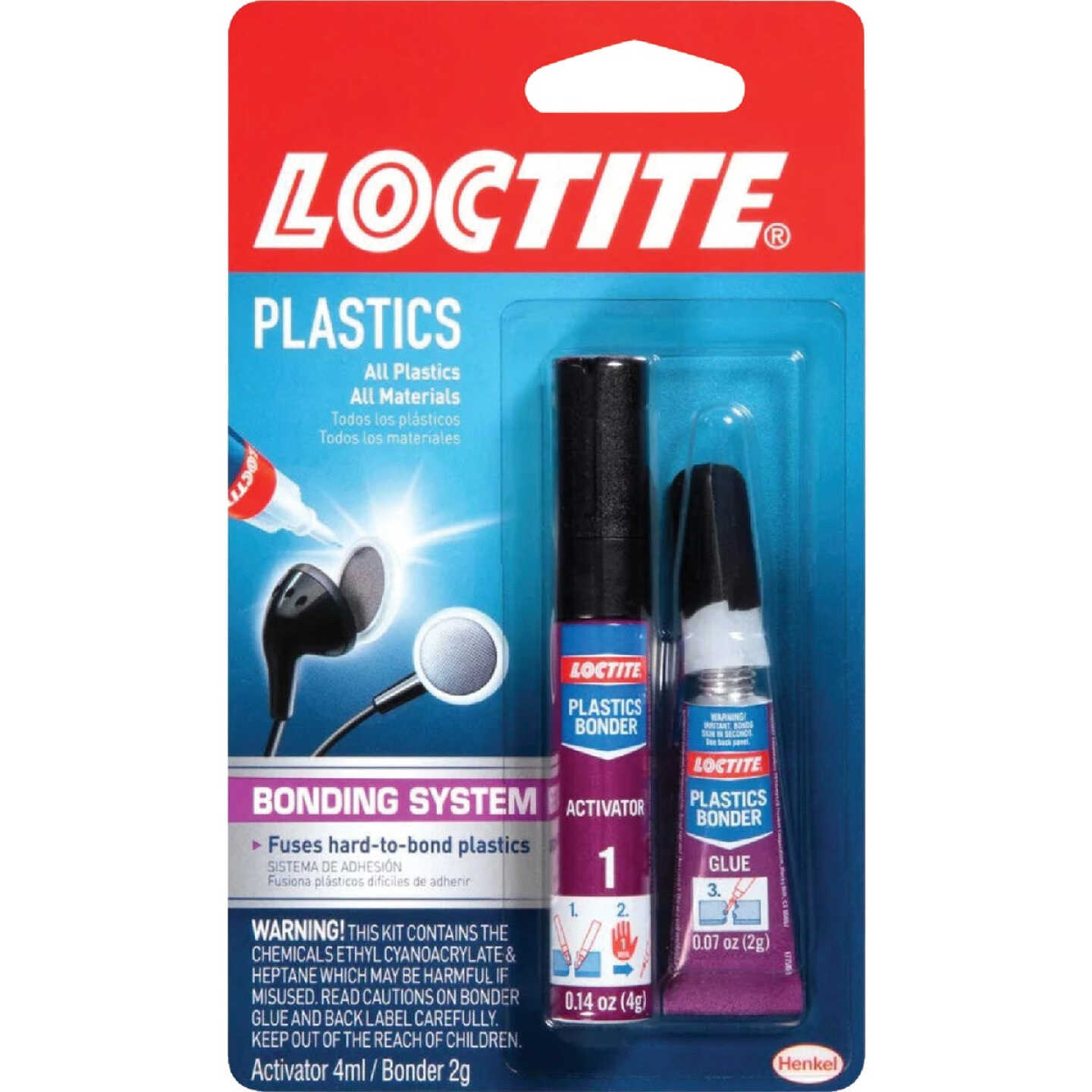 LOCTITE 2 gm Plastic Glue Bonder Image 1