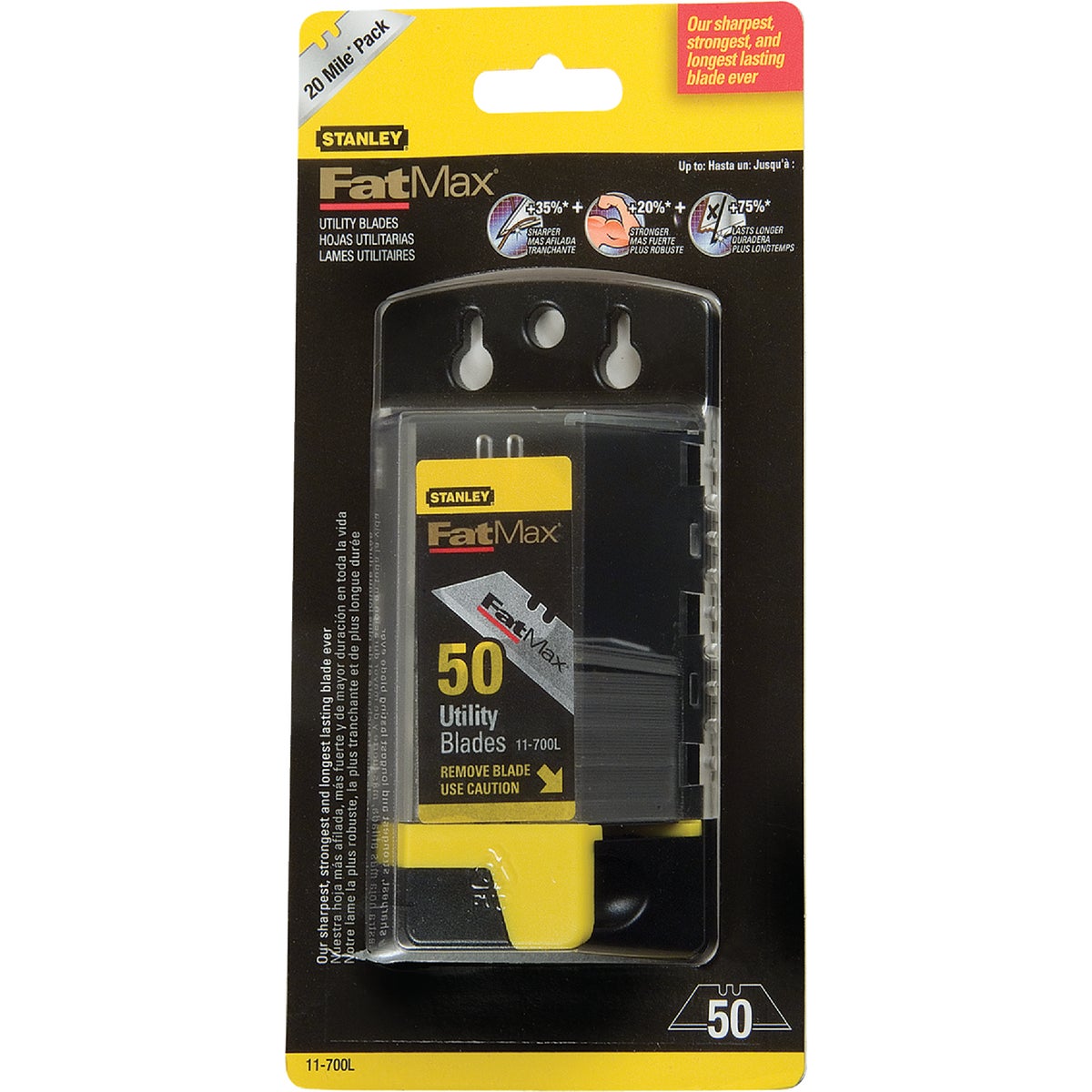 Stanley FatMax 2-Point 2-7/16 In. Utility Knife Blade (50-Pack) Image 2