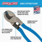 Channellock 9-1/2 In. 4/0 AWG Aluminum & 2/0 AWG Copper Cable Cutter Image 2