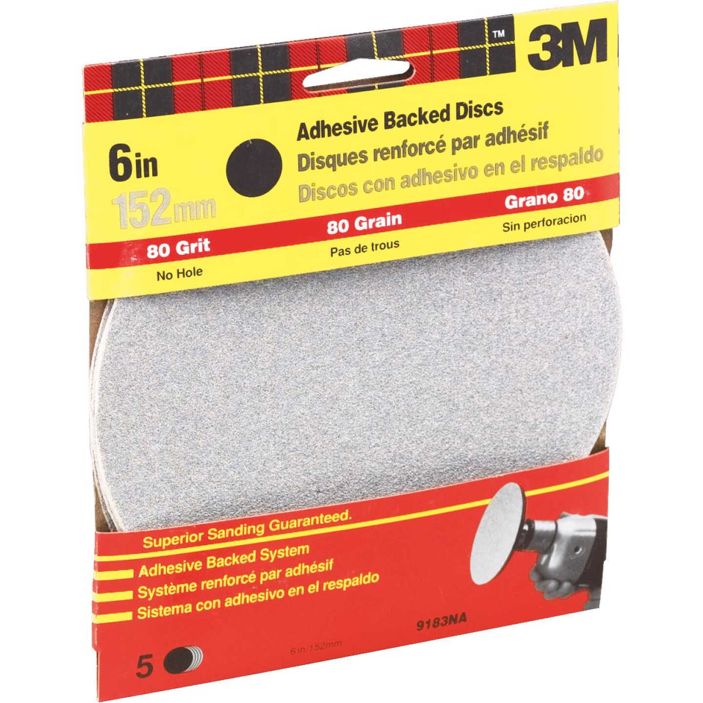 6" MEDIUM SANDING DISC Image 1