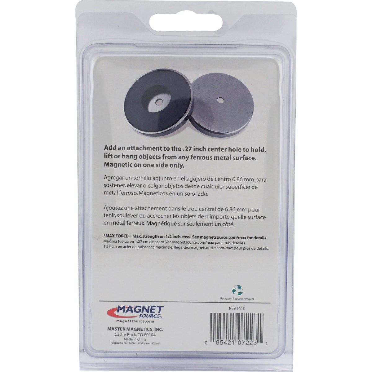 Master Magnetics 3-3/16 in. 95 Lb. Magnetic Base Image 5