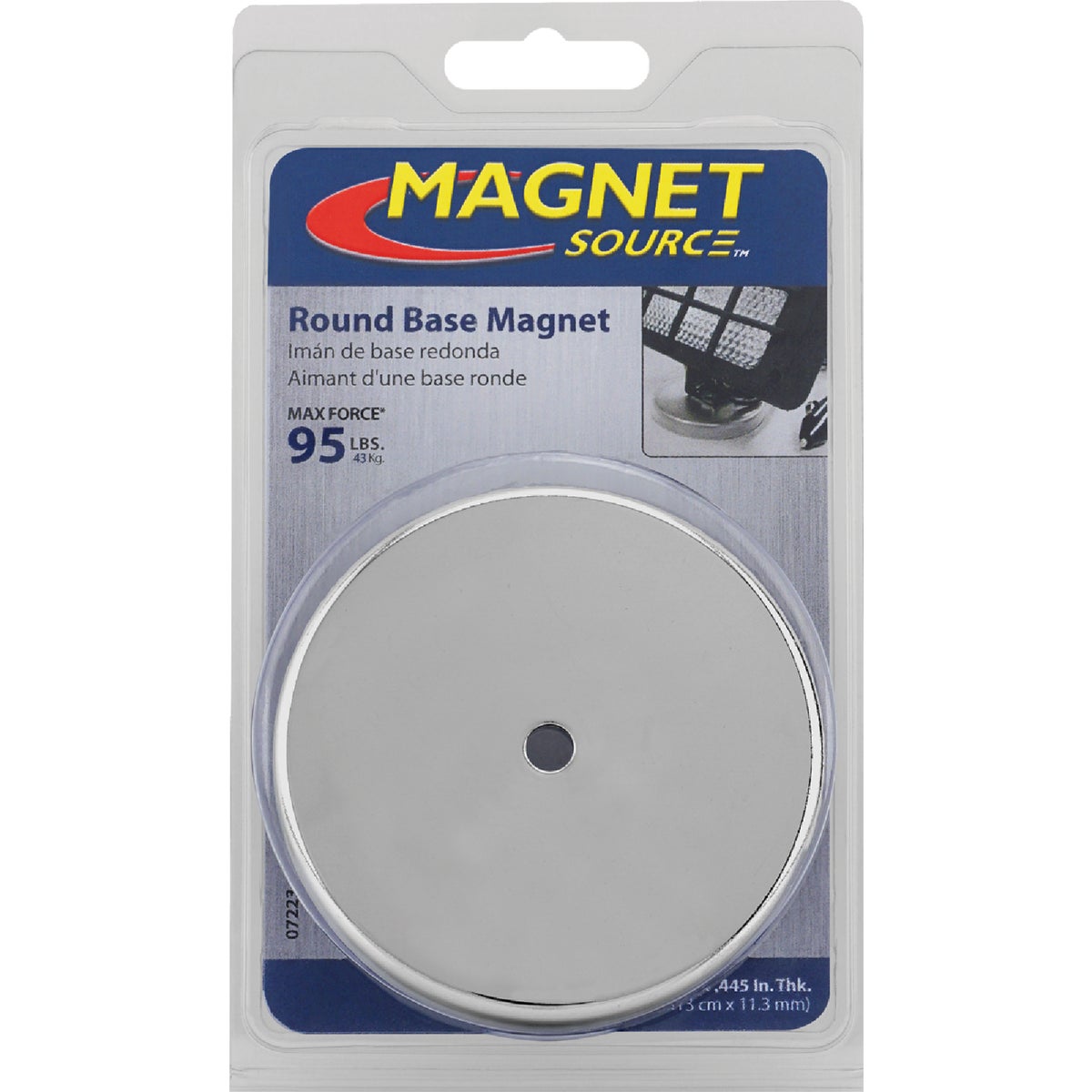 Master Magnetics 3-3/16 in. 95 Lb. Magnetic Base Image 3