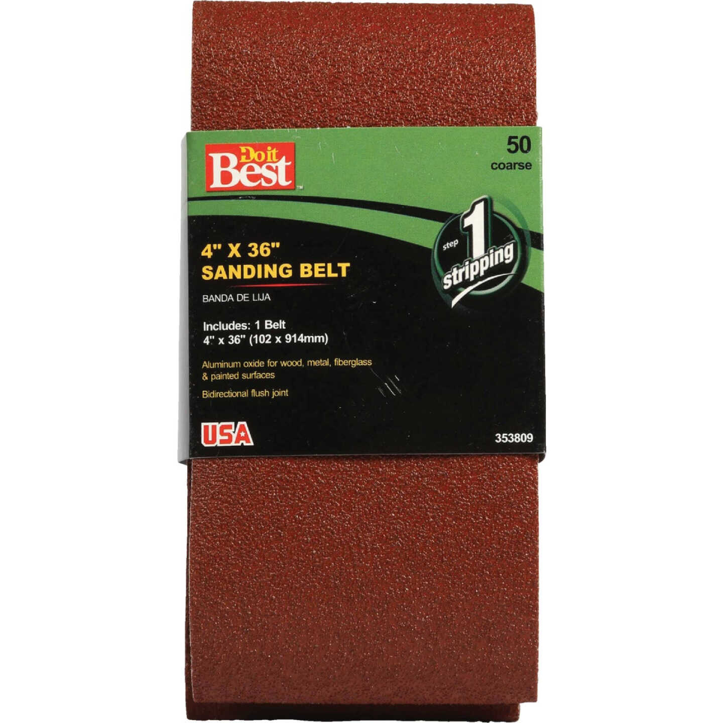 Do it Best 4 In. x 36 In. 50 Grit Heavy-Duty Sanding Belt Image 1