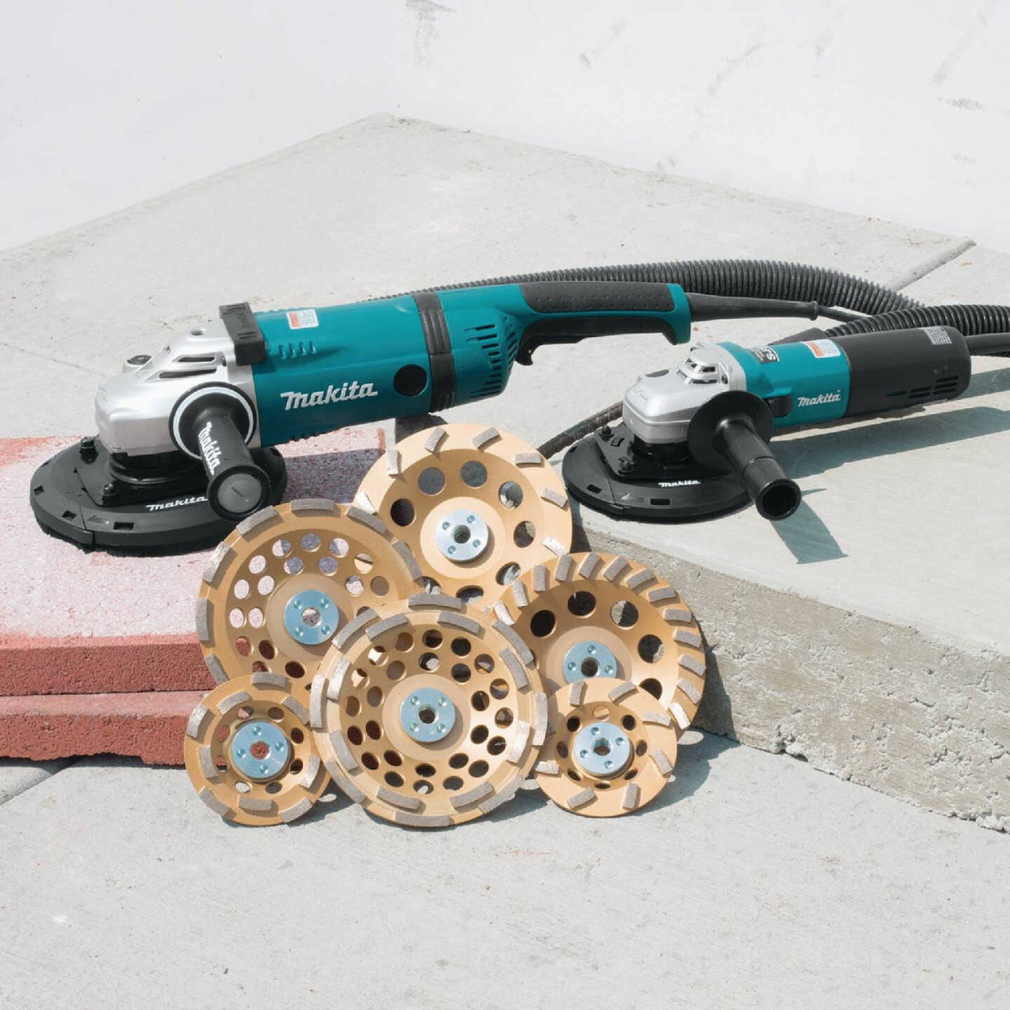 Makita 5 In. 13-Amp SJS High-Power Angle Grinder with Lock On Image 2