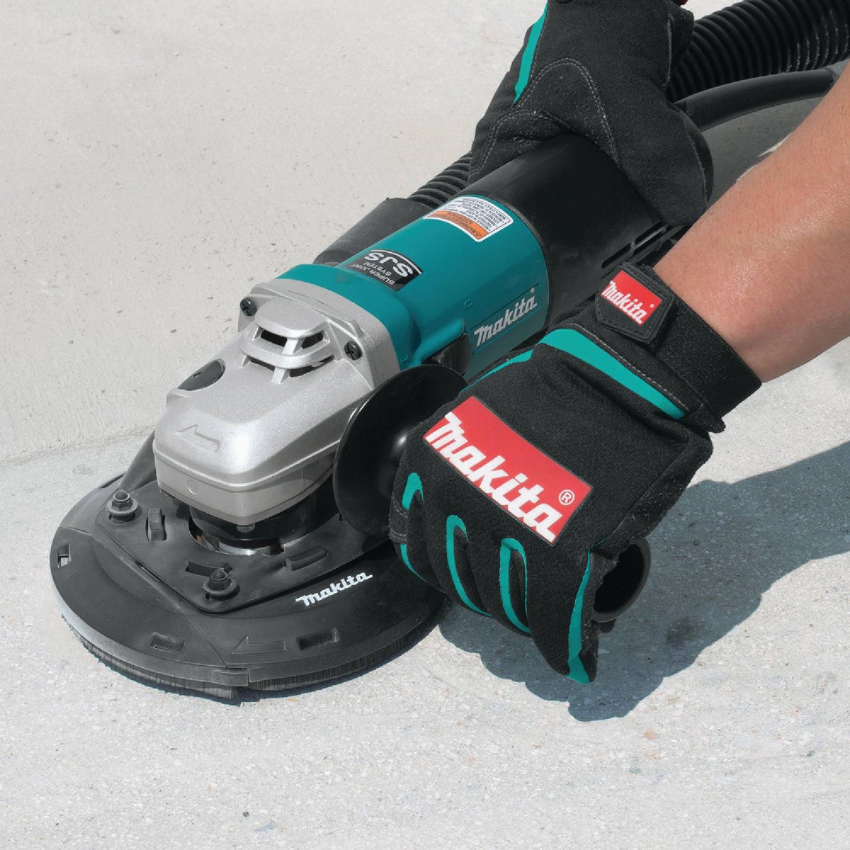 Makita 5 In. 13-Amp SJS High-Power Angle Grinder with Lock On Image 3