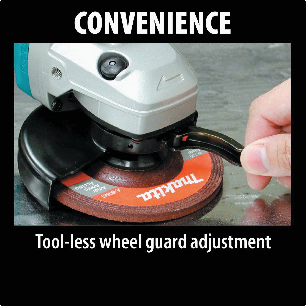 Makita 5 In. 13-Amp SJS High-Power Angle Grinder with Lock On Image 8