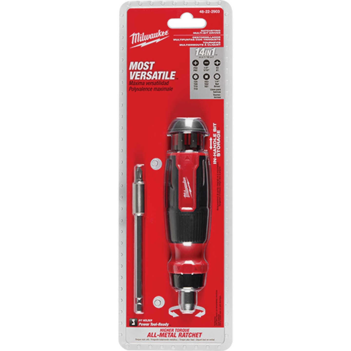 Milwaukee 14-in-1 Ratcheting Multi-Bit Driver Image 7